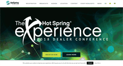 Desktop Screenshot of hotspringexperience.com