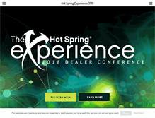 Tablet Screenshot of hotspringexperience.com
